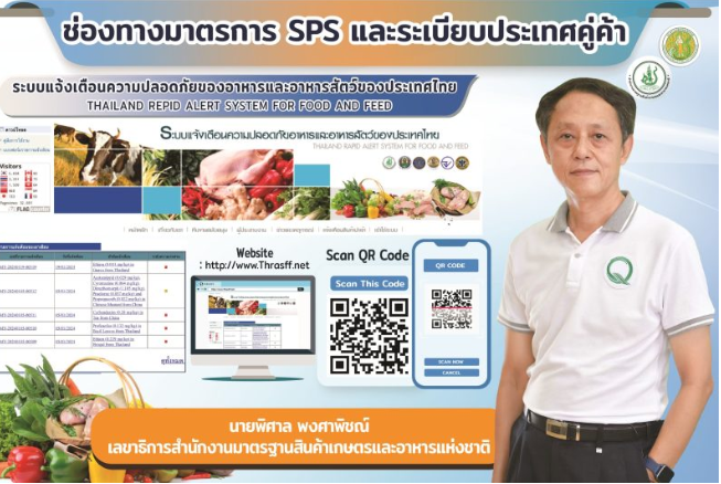 มกอช. ชูระบบแจ้งเตือนความปลอดภัยอาหารของไทย (THRASFF)