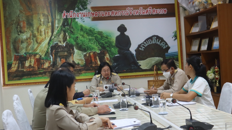 กษ.ศก.ประชุมแนวทางการจัดทำของที่ระลึกจากลูกทุเรียนจิ๋ว