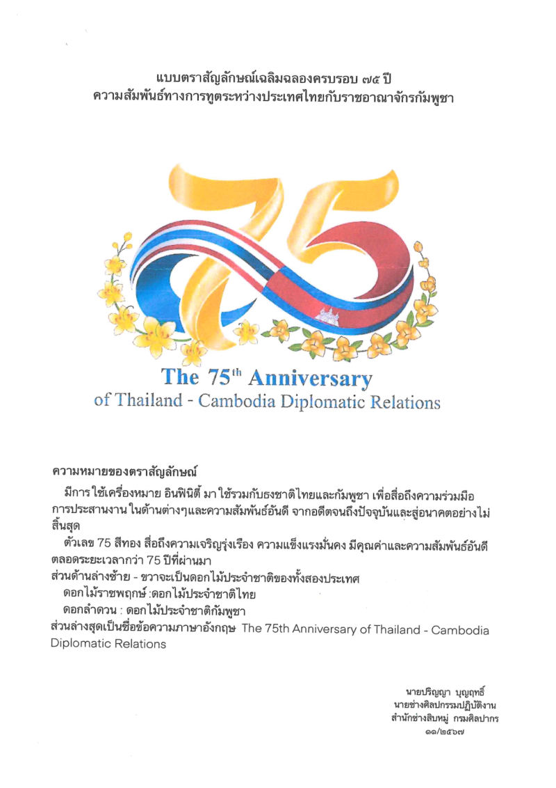 ตราสัญลักษณ์เฉลิมฉลองในโอกาสครบรอบ