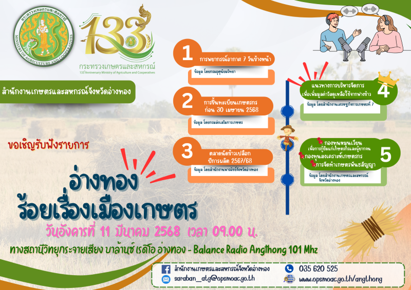 สำนักงานเกษตรและสหกรณ์จังหวัดอ่างทอง