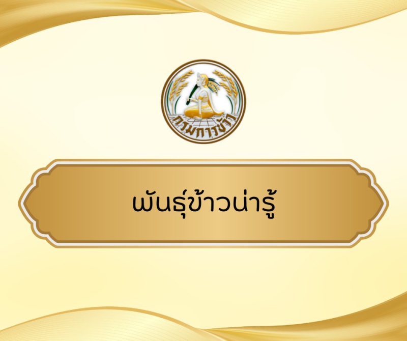 พันธุ์ข้าวน่ารู้