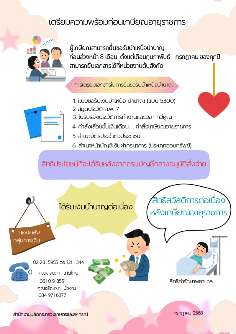 สิทธิประโยชน์ดีๆสำหรับข้าราชการผู้รับบำนาญ