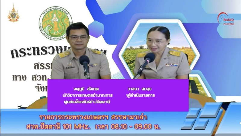 วันจันทร์ที่18สิงหาคม2568สำนักงานเกษตรและสหกรณ์จังหวัดปัตตานี