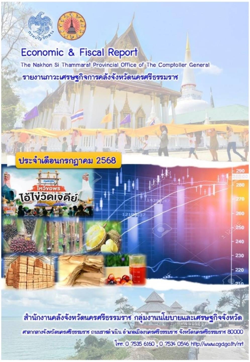 รายงานภาวะเศรษฐกิจการคลังจังหวัดนครศรีธรรมราช