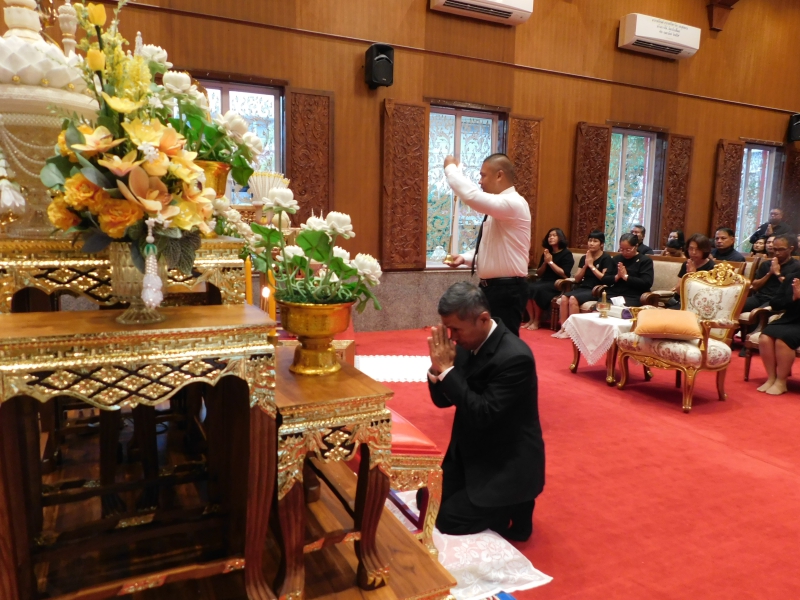 พิธีบำเพ็ญกุศลสวดพระอภิธรรมอุทิศถวายเป็นพระระราชกุศลแด่สมเด็จพระนางเจ้าสิริกิติ์