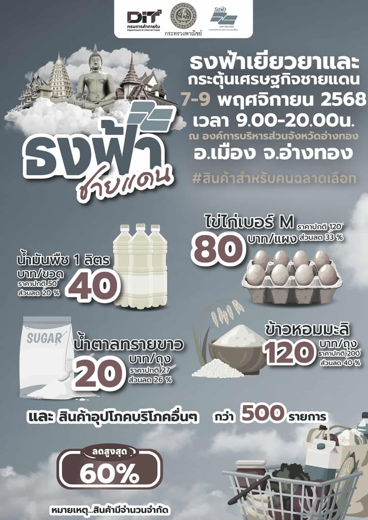 ธงฟ้าเยียวยาและกระตุ้นเศรษฐกิจชายแดน