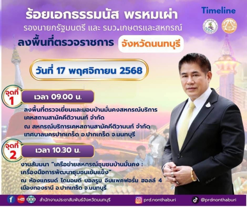 รองนายกรัฐมนตรีและรมว.เกษตรและสหกรณ์