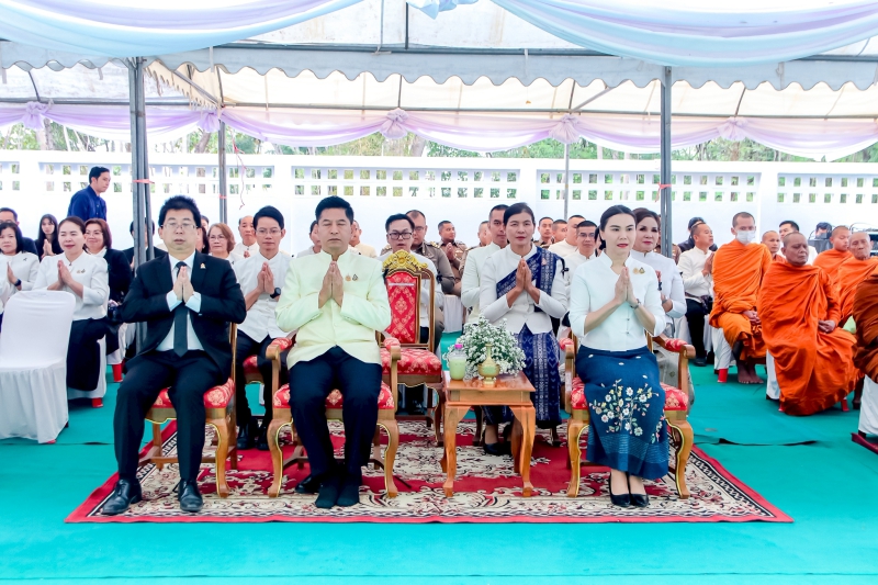 ร่วมเป็นเกียรติพิธีเปิดอาคารกลุ่มพิธีการศพที่ได้รับพระราชทาน