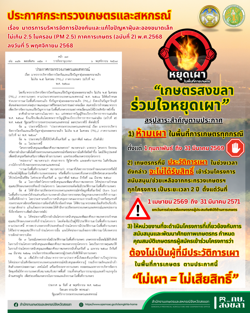 ประกาศกระทรวงเกษตรและสหกรณ์