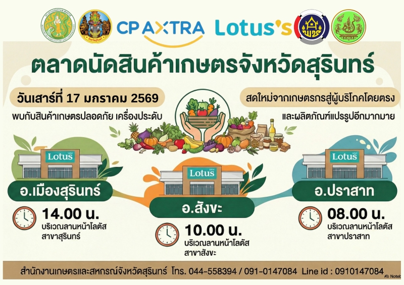 ตลาดนัดสินค้าเกษตรจังหวัดสุรินทร์