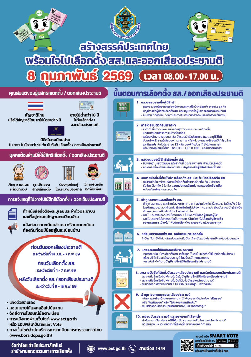 ประชาสัมพันธ์การเลือกตั้งสมาชิกสภาผู้แทนราษฎร