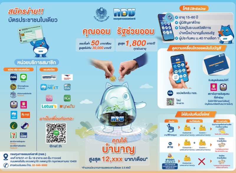 ประชาสัมพันธ์กองทุนการออมแห่งชาติ (กอช.)