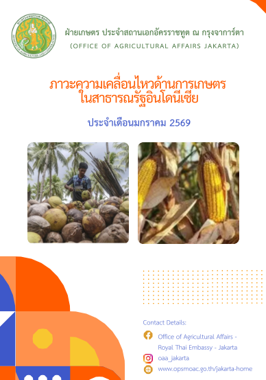 ภาวะความเคลื่อนไหวทางด้านการเกษตรในสาธารณรัฐอินโดนีเซีย