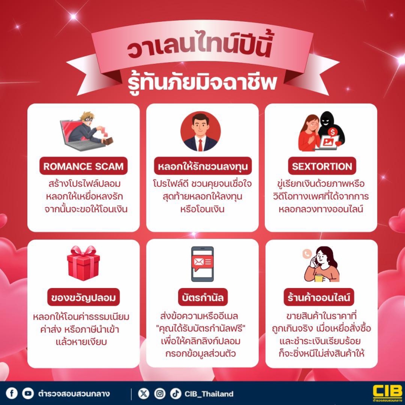 วาเลนไทน์ปีนี้ รู้ทันมิจฉาชีพ