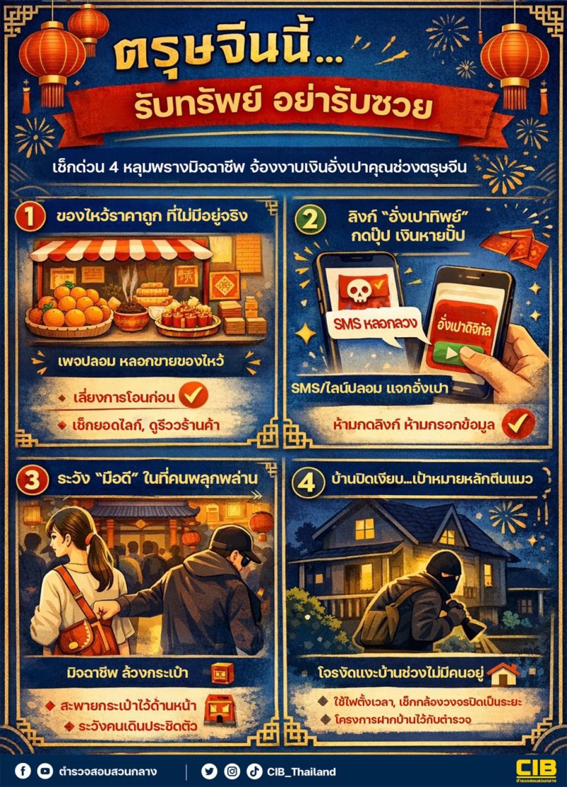 ตรุษจีนนี้ รับทรัพย์ อย่ารับซวย