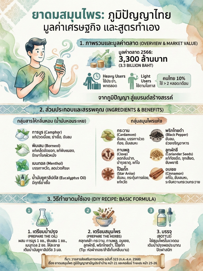 ยาดมไทย...จากสมุนไพรบ้านๆ สู่ #SoftPower ระดับโลก