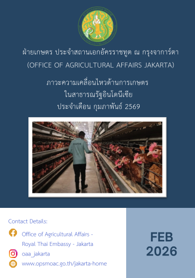 ภาวะความเคลื่อนไหวทางด้านการเกษตรในสาธารณรัฐอินโดนีเซีย