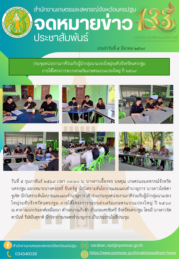 สำนักงานเกษตรและสหกรณ์จังหวัดนครปฐม