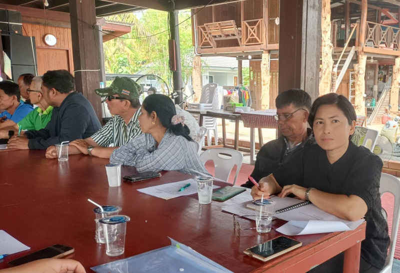 ประชุมหน่วยงานภาคีร่วมกับผู้นำกลุ่มนาแปลงใหญ่