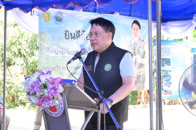 ลงพื้นที่ติดตามความก้าวหน้าโครงการสถานีสูบน้ำด้วยไฟฟ้าพร้อมระบบส่งน้ำในอำเภอดอยหล่อ