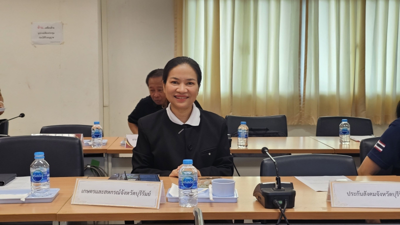 กษ.ร่วมประชุมคณะทำงานการจัดทำรายงานด้านเศรษฐกิจการคลังจังหวัดบุรีรัมย์