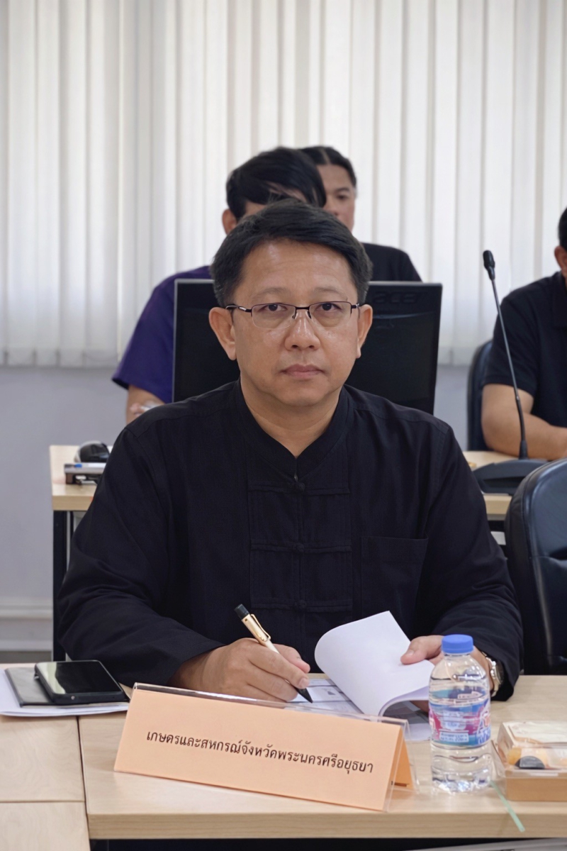 ร่วมประชุมคณะทำงานวางแผนเหลื่อมเวลาการเพาะปลูกข้าวและประมง