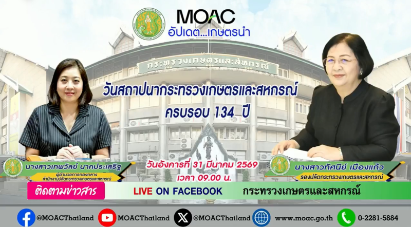 FacebookLiveกระทรวงเกษตรและสหกรณ์