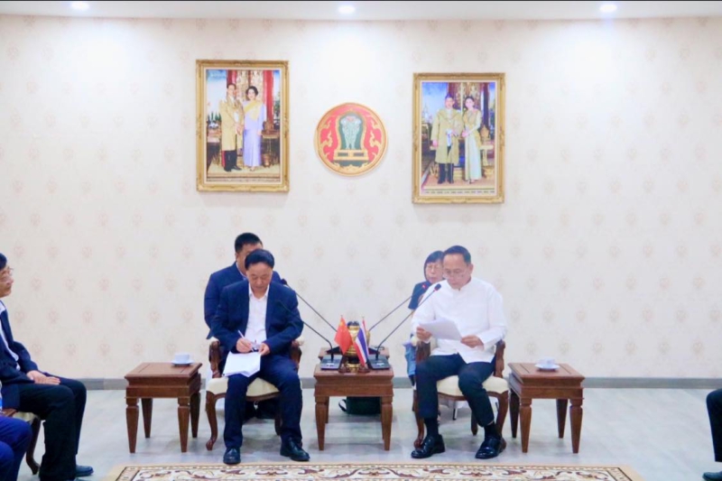 ร่วมต้อนรับคณะผู้แทนเมืองซ่าวหยาง