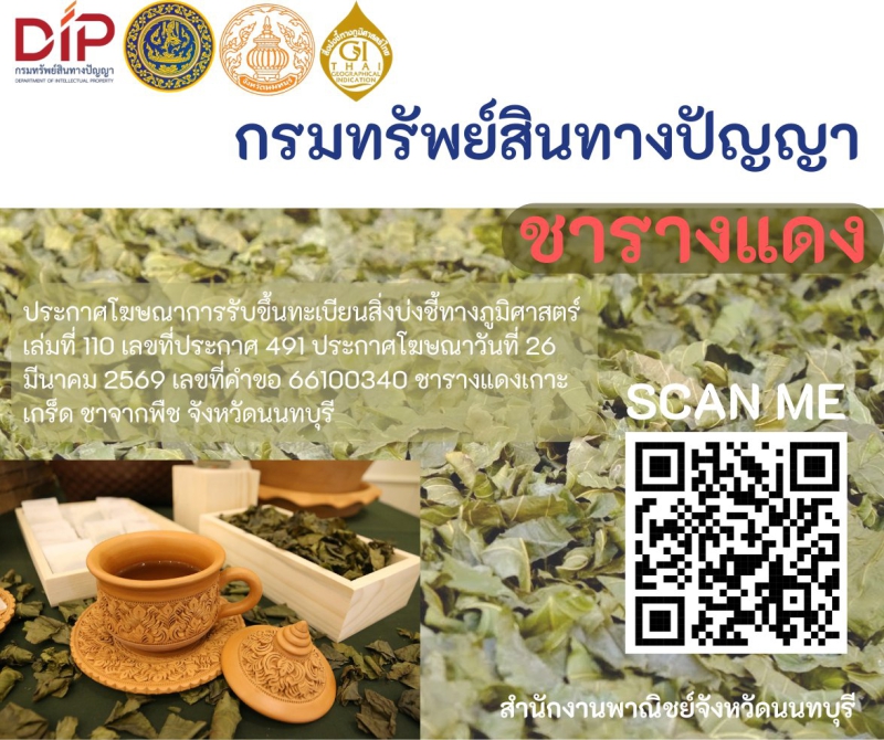 ประกาศ!อย่างเป็นทางการชารางแดงเกาะเกร็ด