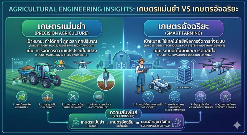 เกษรรแม่ยำ VS เกษตรอัจฉริยะ