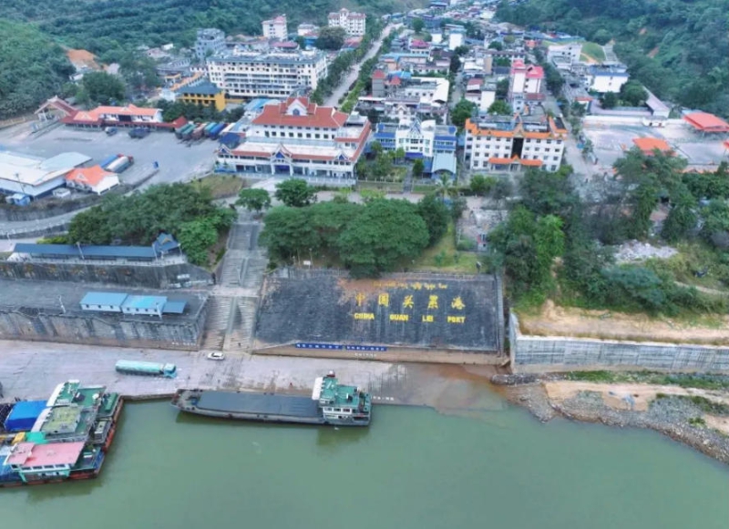 ท่าเรือกวนเหล่ยของมณฑลยูนนานนำเข้าทุเรียนไทยล็อตแรกของปี