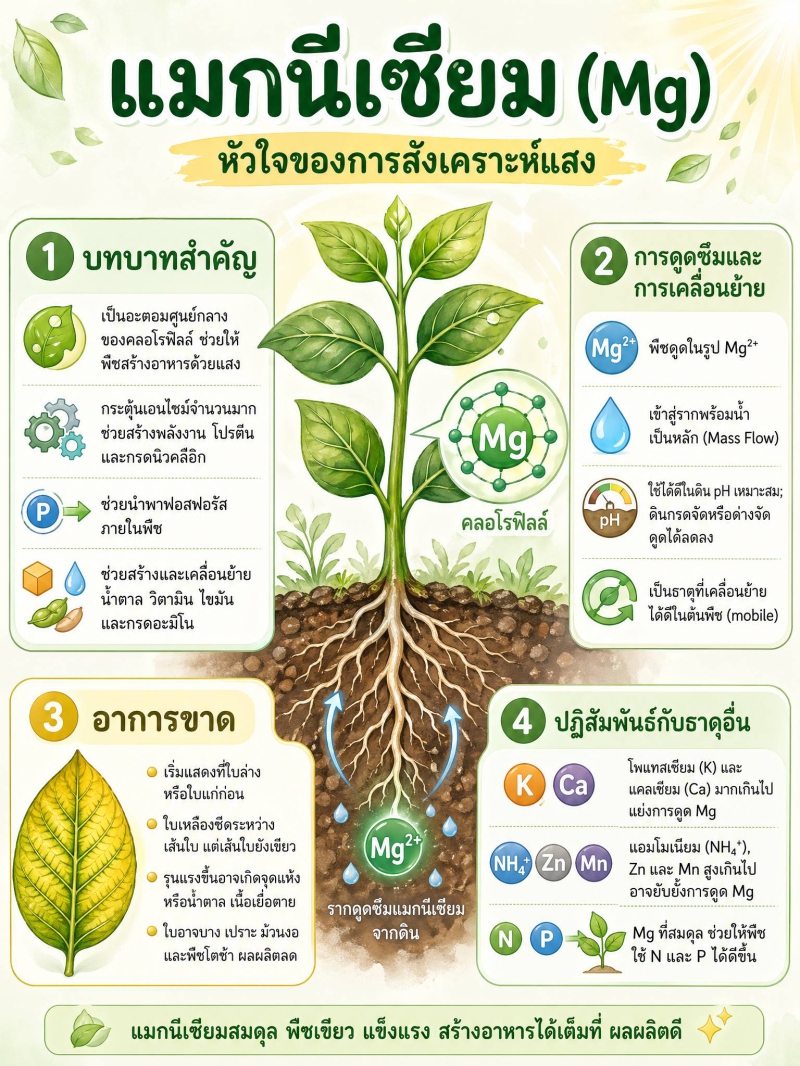 ธาตุอาหารรอง จำเป็นของพืช