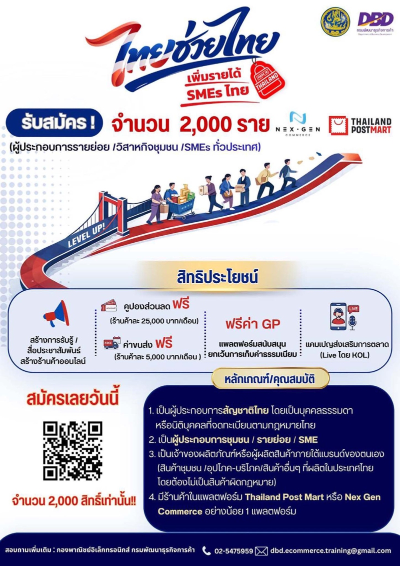 เชิญชวนผู้ประกอบการที่มีศักยภาพ