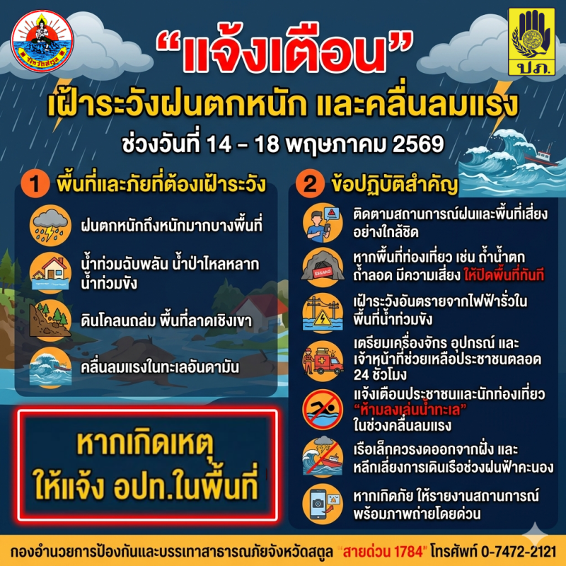 ประกาศกองอำนวยการป้องกันและบรรเทาสาธารณภัย