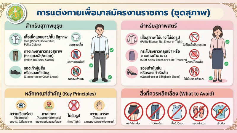 ข้อแนะนำการแต่งกาย