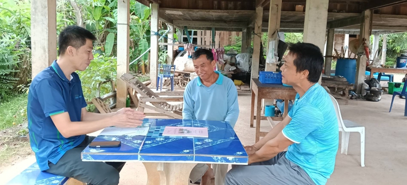 การลงพื้นที่จัดทำแผนพัฒนาการเกษตรระดับหมู่บ้าน