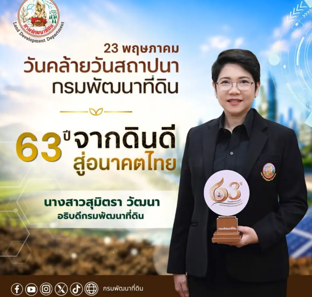 กรมพัฒนาที่ดินเตรียมจัดงานครบรอบ