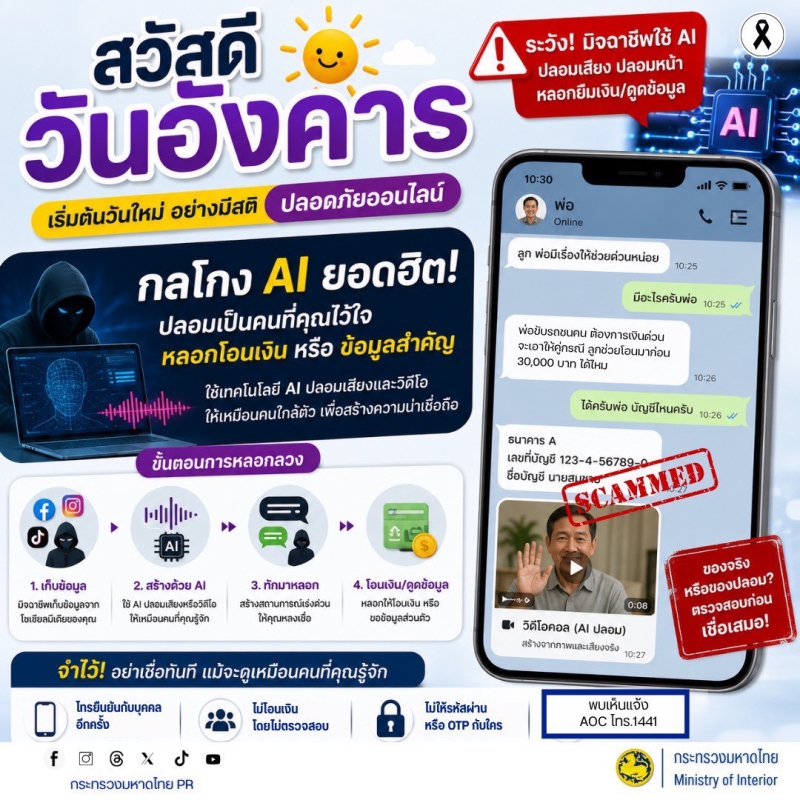 สวัสดีวันอังคารเริ่มต้นวันใหม่