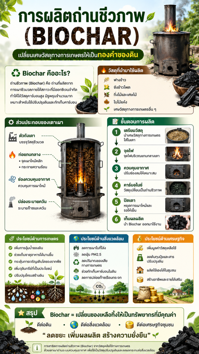 ถ่านชีวภาพ (Biochar)