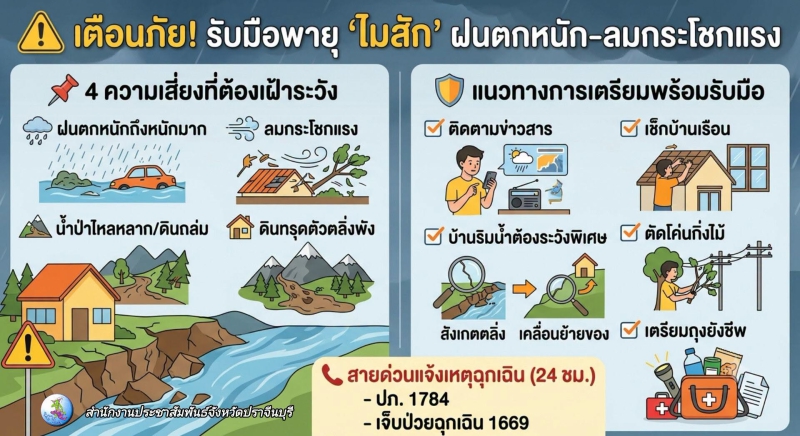 แนะวิธีรับมือพายุ
