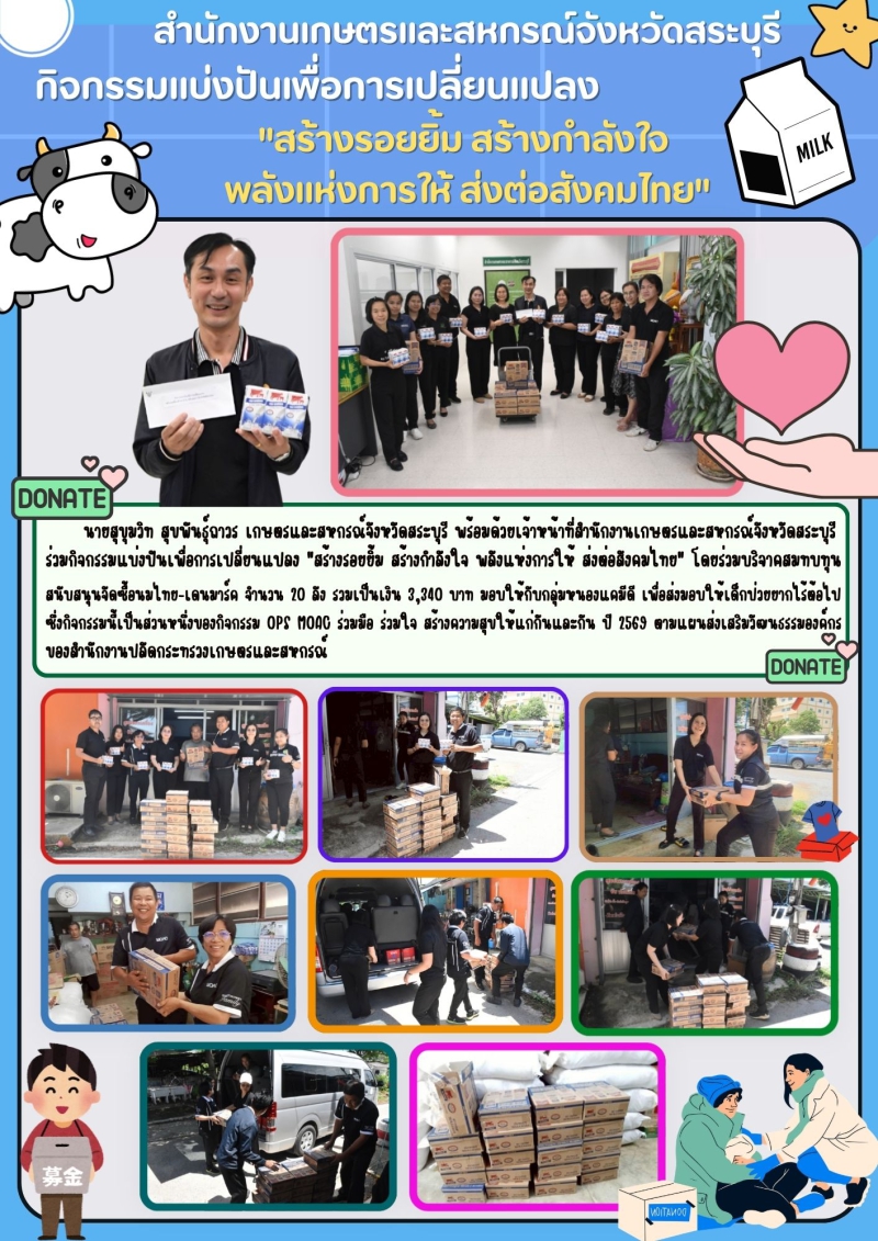 ร่วมกิจกรรมแบ่งปันเพื่อการเปลี่ยนแปลง