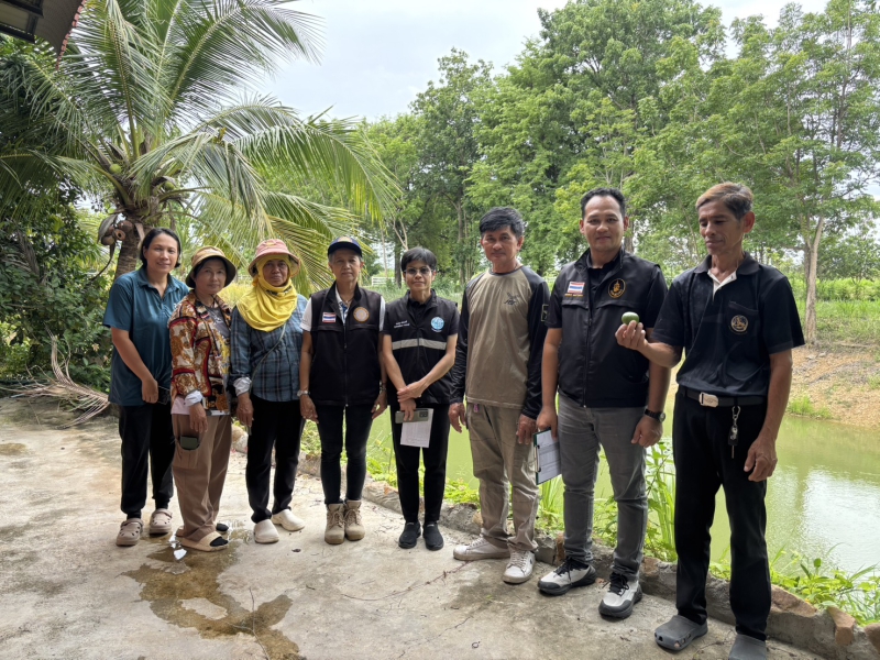ลงพื้นติดตามการดำเนินงานโครงการเกษตรกรรมยั่งยืน