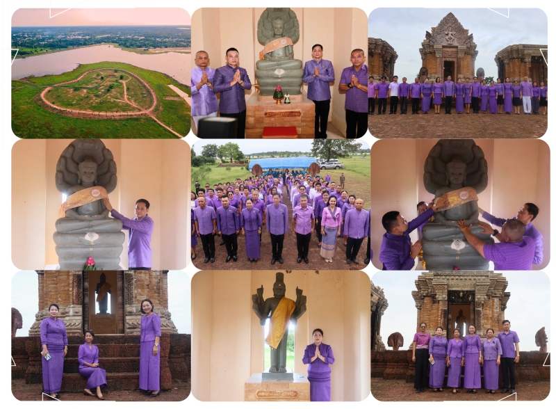 กษ.อำนาจเจริญร่วมพิธีห่มผ้าพระพุทธสมปรารถนา