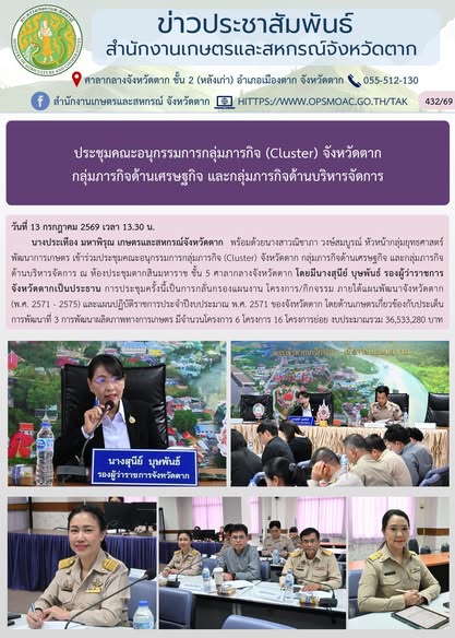 ประชุมคณะอนุกรรมการกลุ่มภารกิจ