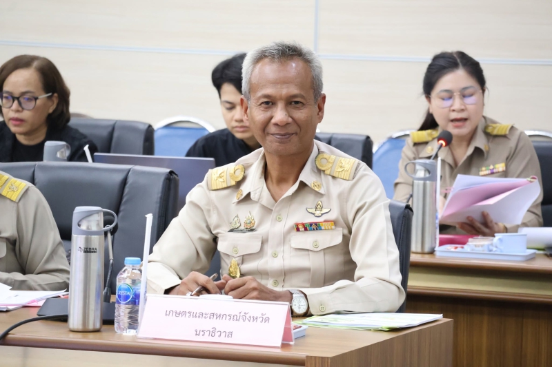 กษ.นราธิวาสจัดประชุมคณะอนุกรรมการพัฒนาการเกษตรและสหกรณ์ระดับจังหวัด