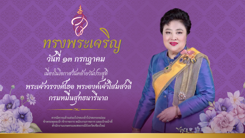 เนื่องในโอกาสวันคล้ายวันประสูติ