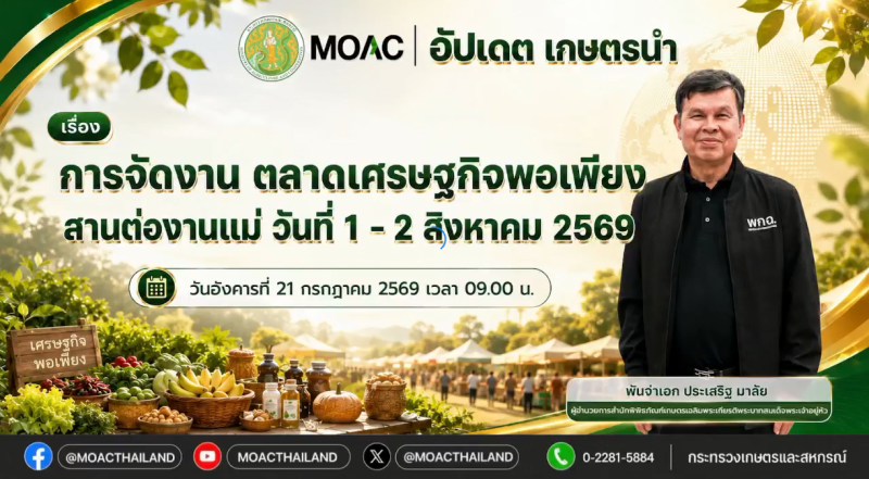 FacebookLiveกระทรวงเกษตรและสหกรณ์