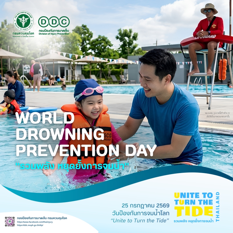 กิจกรรมรณรงค์วันป้องกันการจมน้ำโลก (World Drowning Prevention Day) ปี 2569