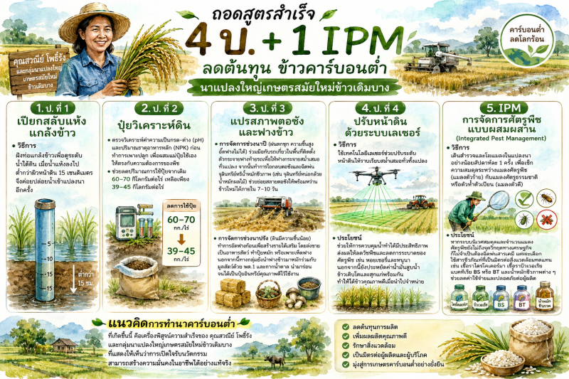 ถอดสูตรสำเร็จ 4 ป. + 1 IPM