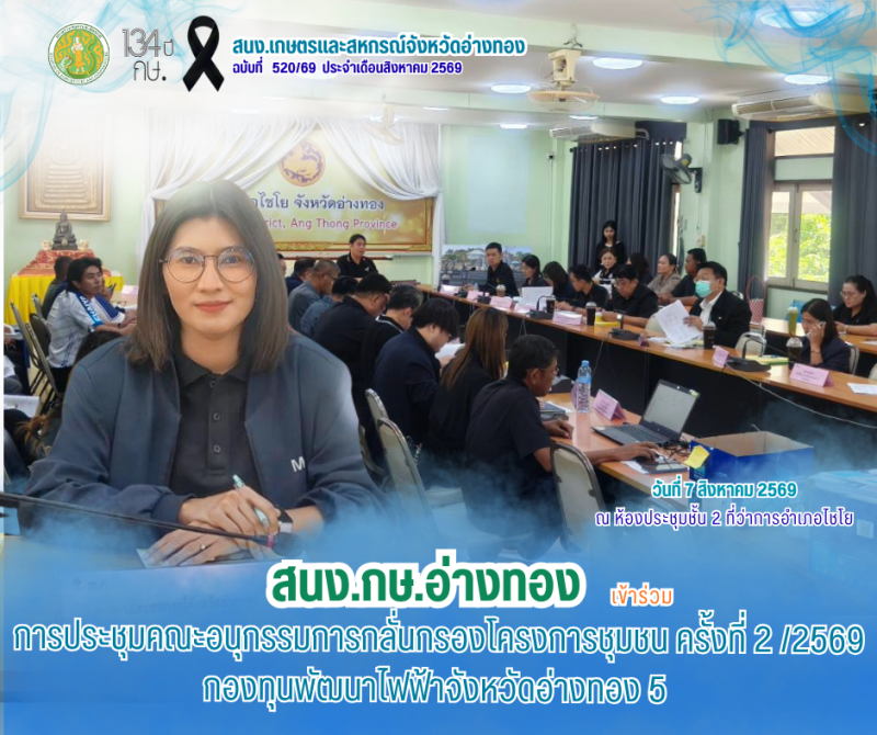 การประชุมคณะอนุกรรมการกลั่นกรองโครงการชุมชน